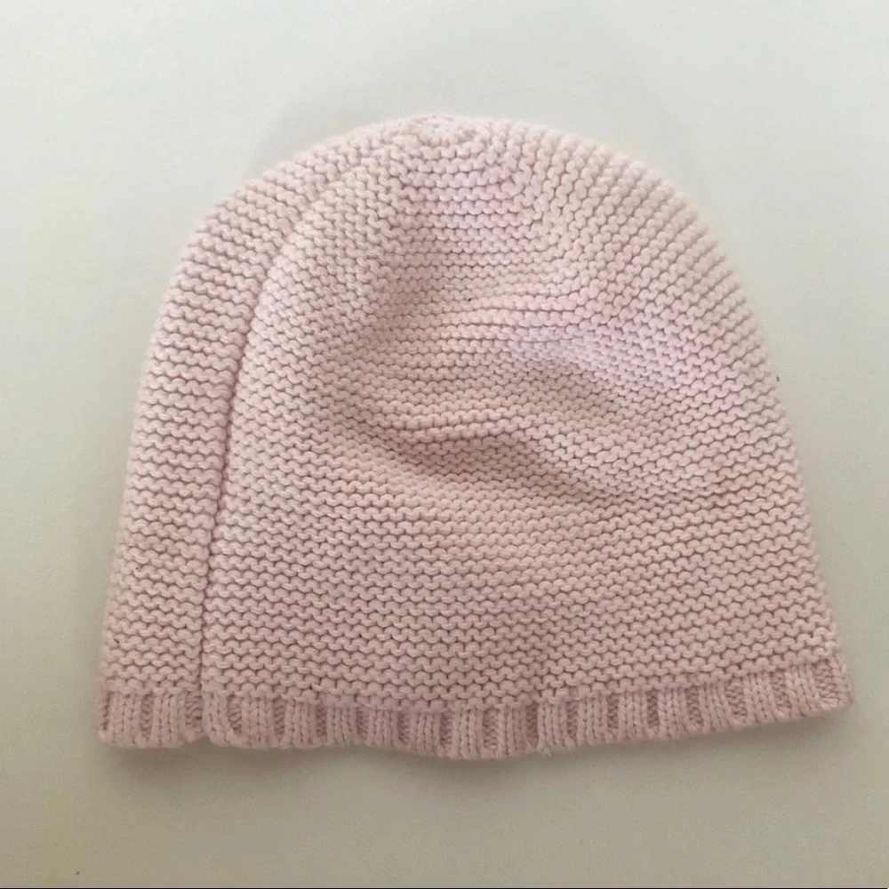 Jacadi 51 Cotton Knit Beanie Pull On Bow Hat